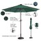 Villacera 9-Foot LED Outdoor Patio Umbrella with Solar Lights with Base, Forest Green 83-OUT5424 - alternate 3